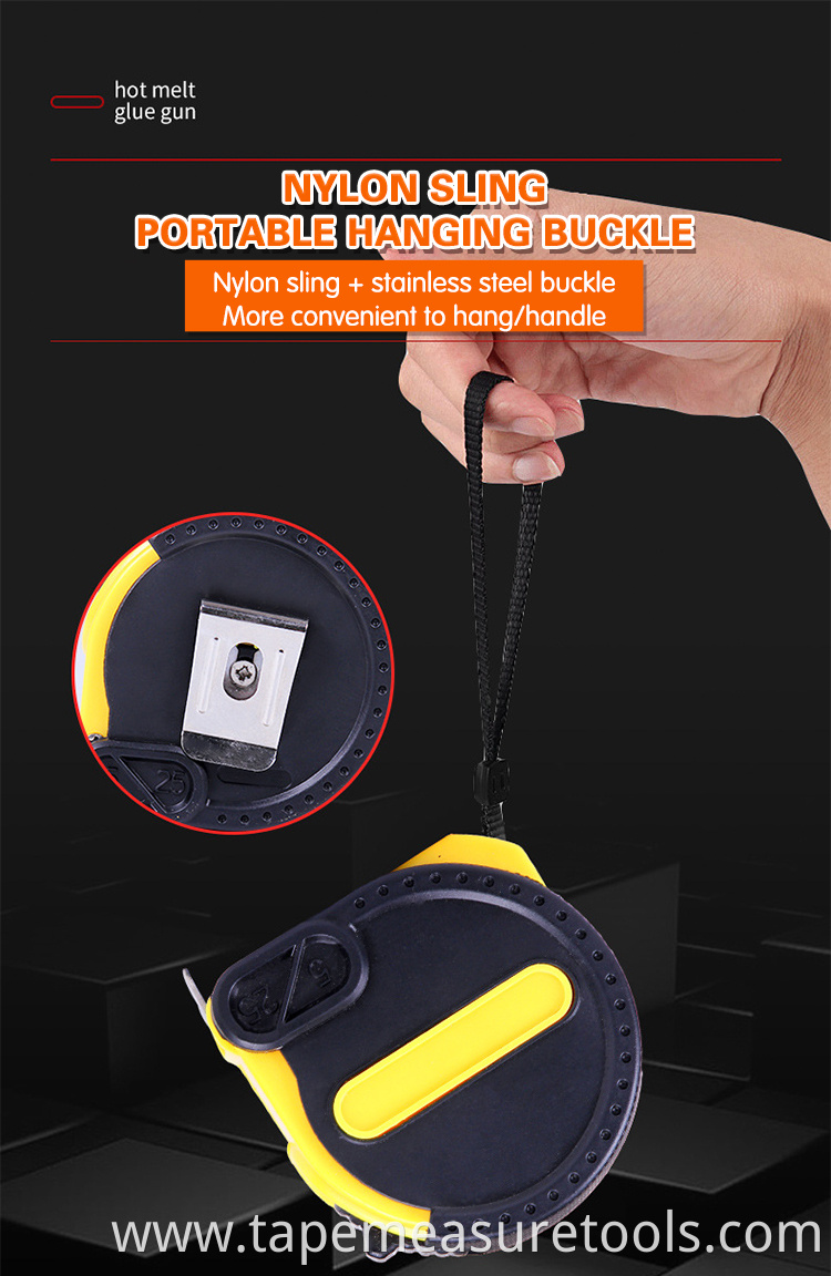 portable professional rubber coat wholesale 5m tape measure